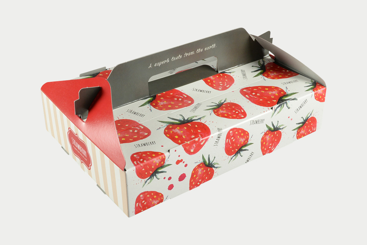 PS手提箱 イチゴ 2P ポップホワイト | パックスタイル