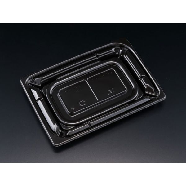 惣菜容器 バイオカップ 優枠 13-11B 黒 リスパック | テイクアウト容器