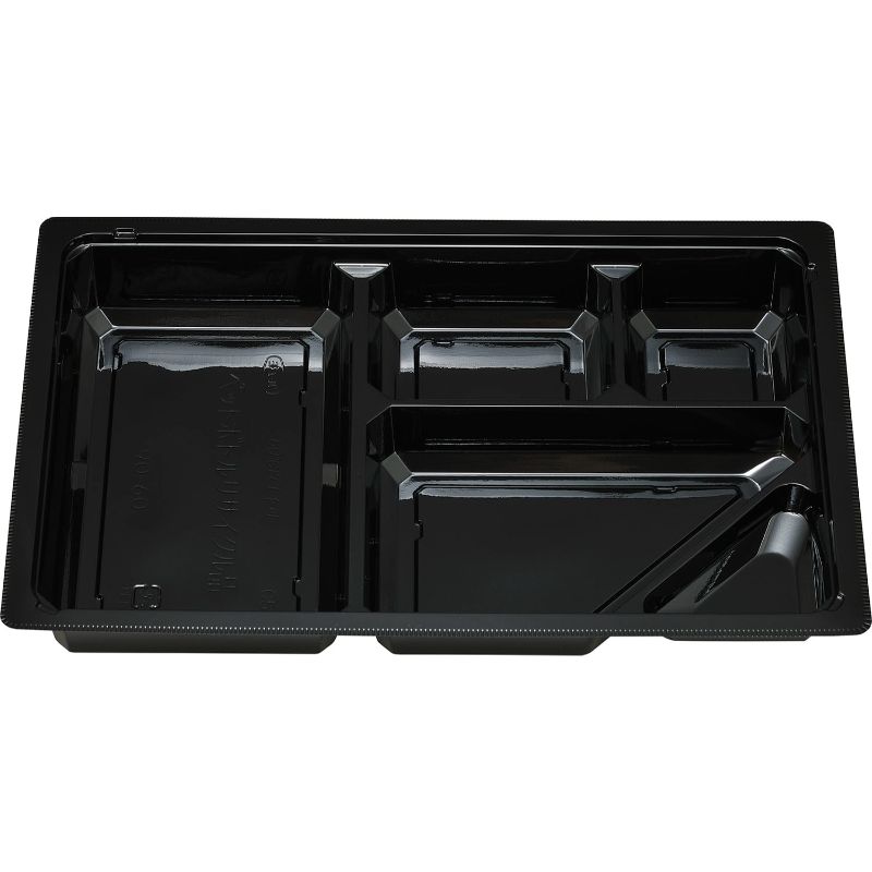 仕出し弁当容器 紙BOX一体型 90-60 黒木目 エフピコチューパ