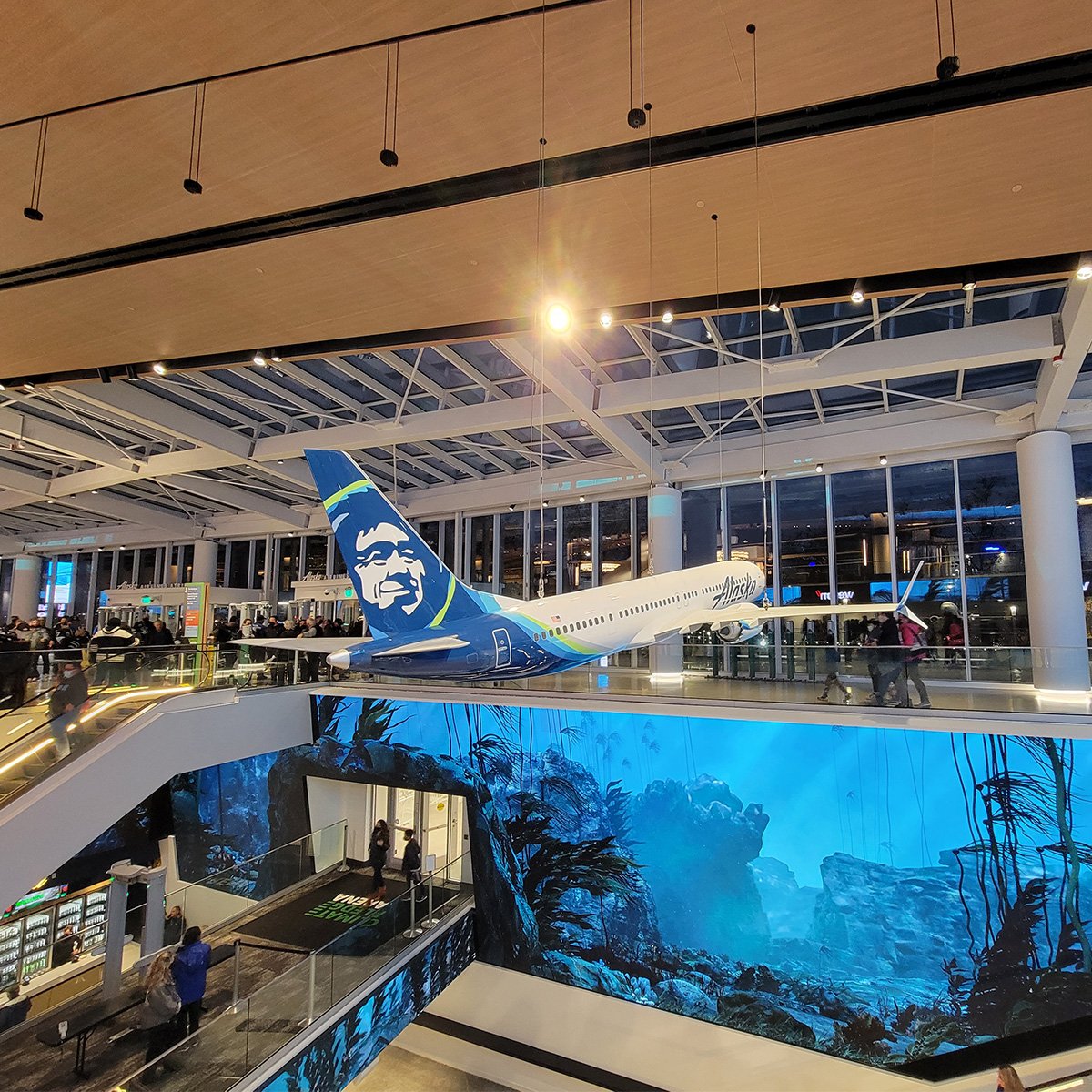 Pacmin Studios: Boeing 737 MAX 9 Exhibit Model at Climate Pledge Arena