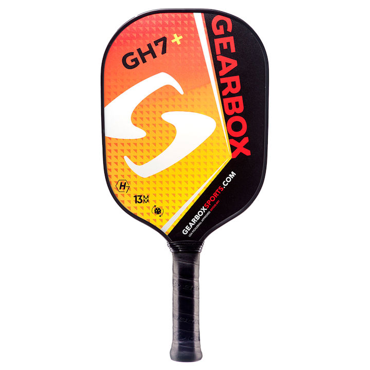 Gearbox GH7 Plus Red/Yellow Pickleball Paddle | PaddleballGalaxy