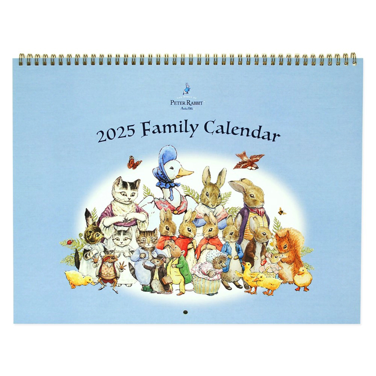 ファミリーカレンダー ピーターラビット™ 名入れなし（2025年1月～2025