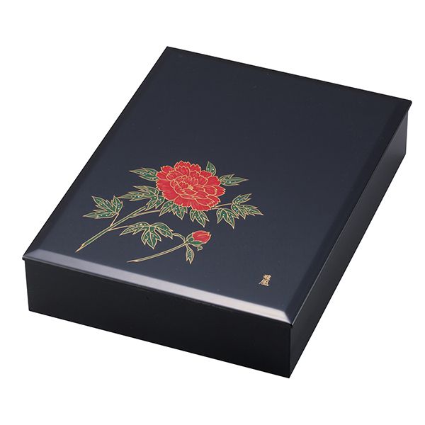 AZONX アゾン B5サイズ 輪島塗 蒔絵 雅風 AX-8811 牡丹（ぼたん） 文箱