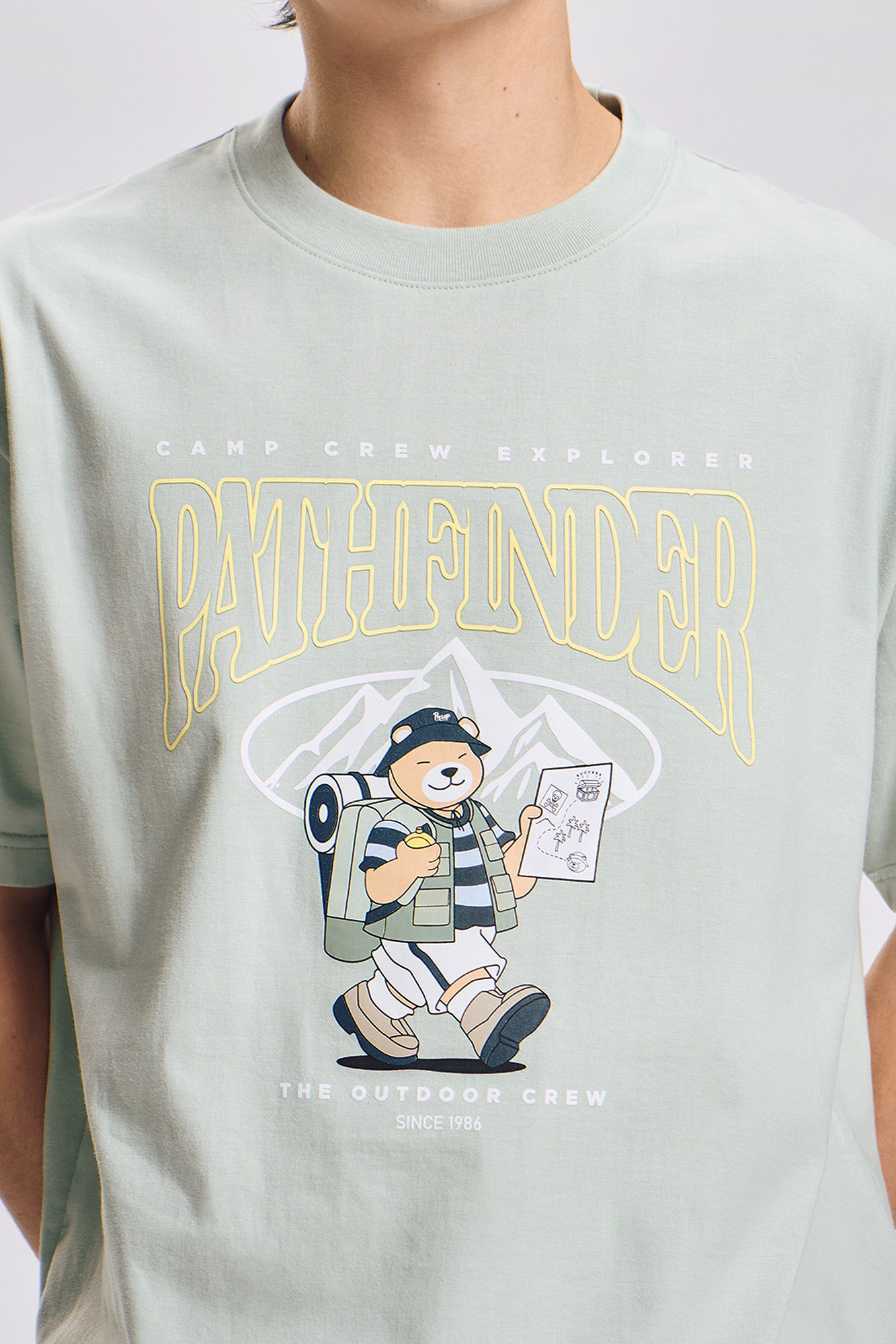 Crew Bear Pathfinder Relaxed Graphic T-Shirt – PENSHOPPE