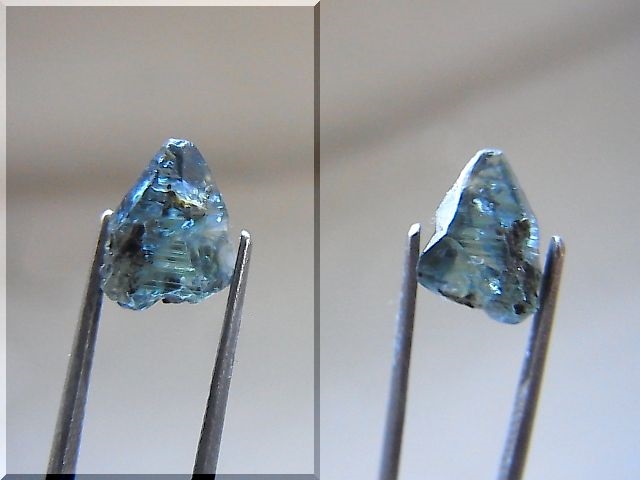 スリランカ産非加熱バイカラーサファイア原石 3.6カラット