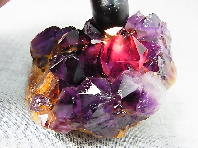 コンゴ産カラーシフト/ディープカラーアメジストクラスター 163.4g