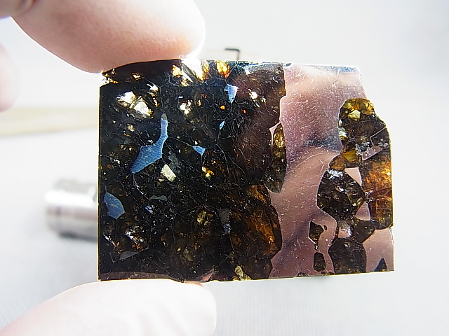 ロシア産セイムチャン・パラサイト（石鉄）隕石 12.4g - パーフェクト