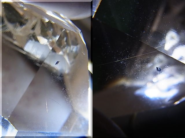 ノルウェー産アナテース付きライトスモーキー水晶ポイント（ファントム