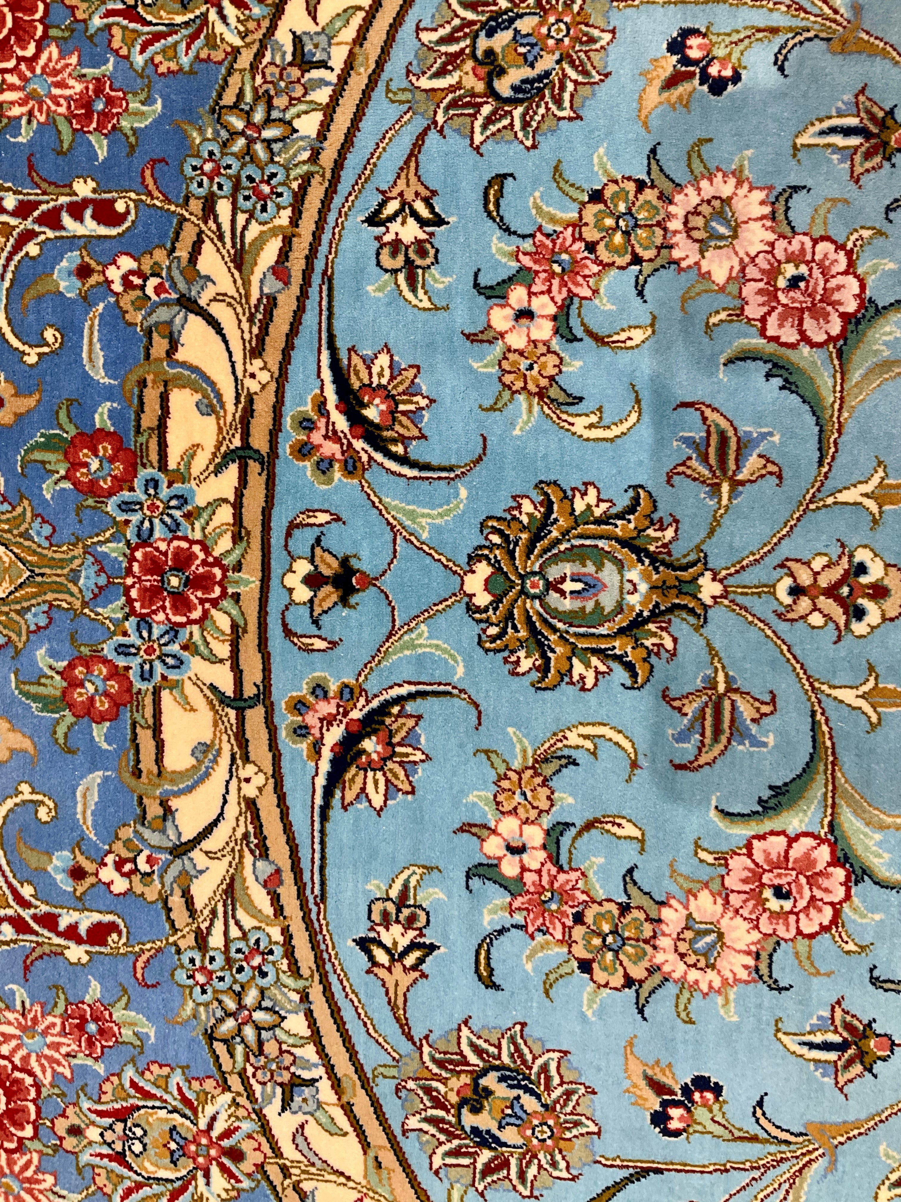 カシャーン(カシャン)シルク アルシャディ工房 204cm x 138cm SEM33582