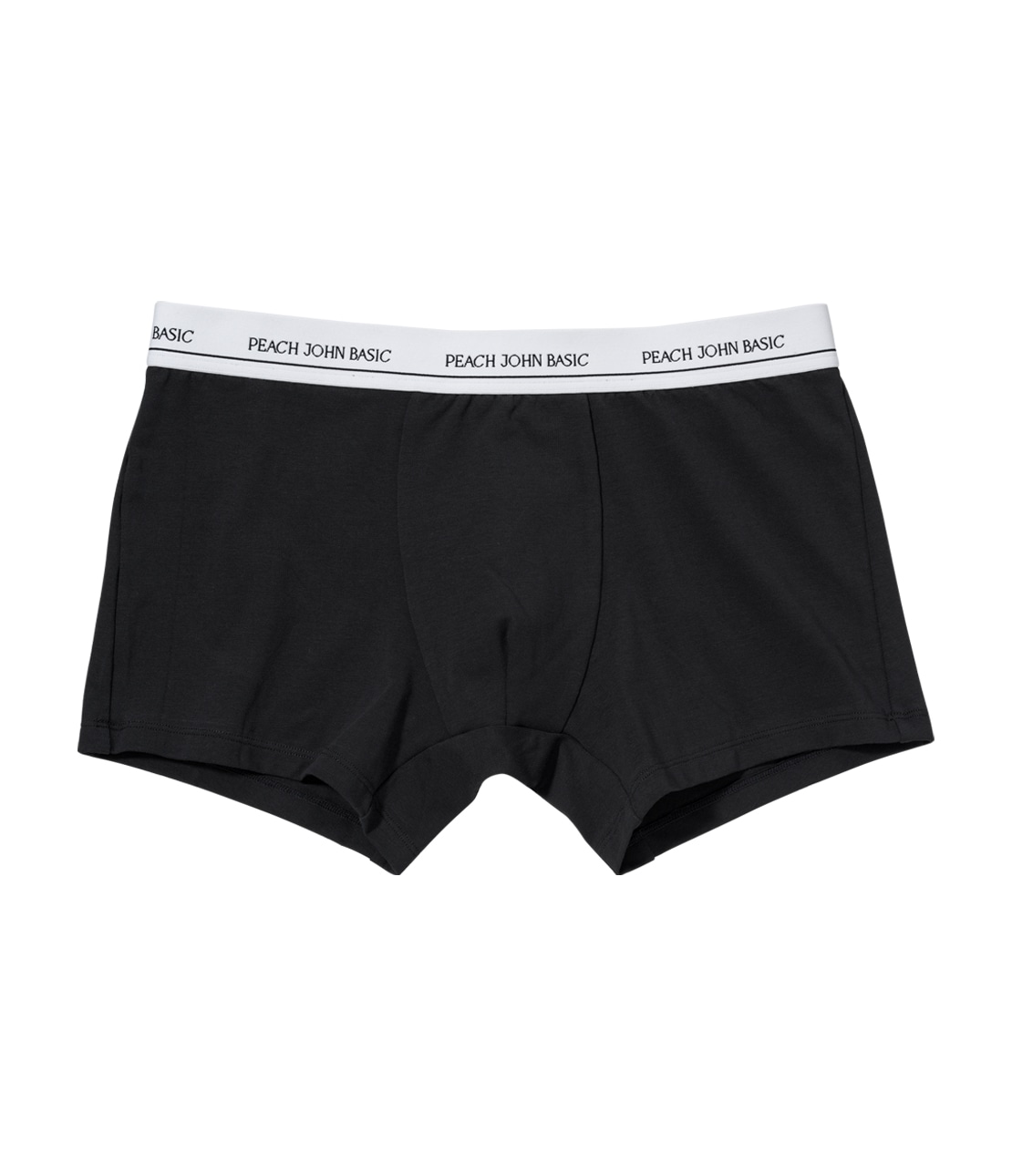 コットンMIXロゴメンズボクサー(M/L ブラック): PEACH JOHN