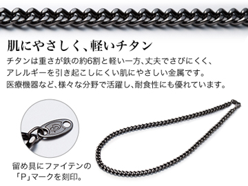炭化チタンチェーンネックレス 全国のイベントでおなじみ ファイテン