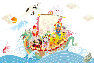 福の神のイラスト素材 - フォトライブラリー