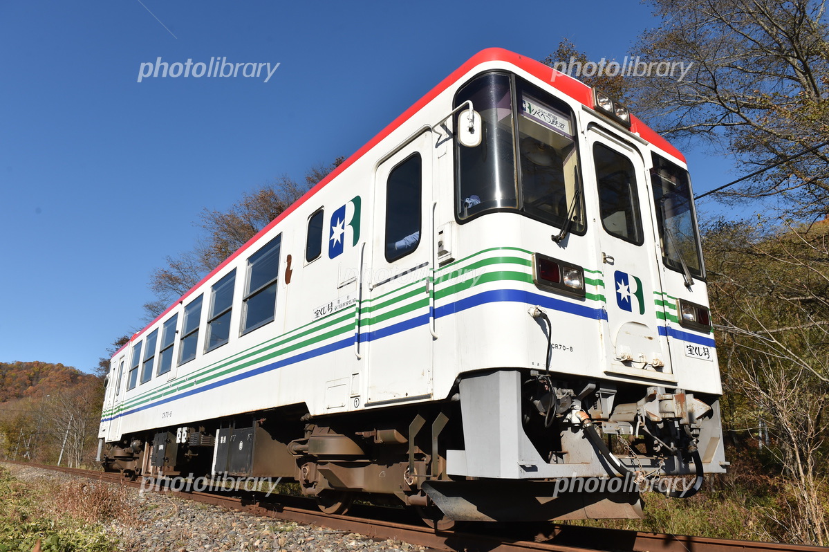 ふるさと銀河線りくべつ鉄道 CR70ディーゼルカー 写真素材