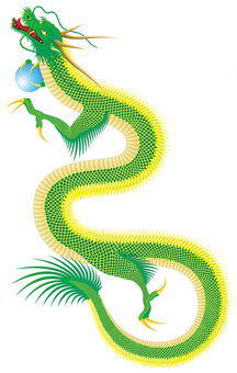 昇り龍 イラスト素材 [180690] - フォトライブラリー