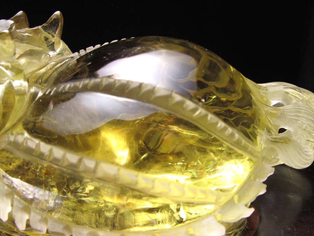 ◇限定入荷！◇極上超透明シトリン【黄水晶】！◇財運を高める瑞獣