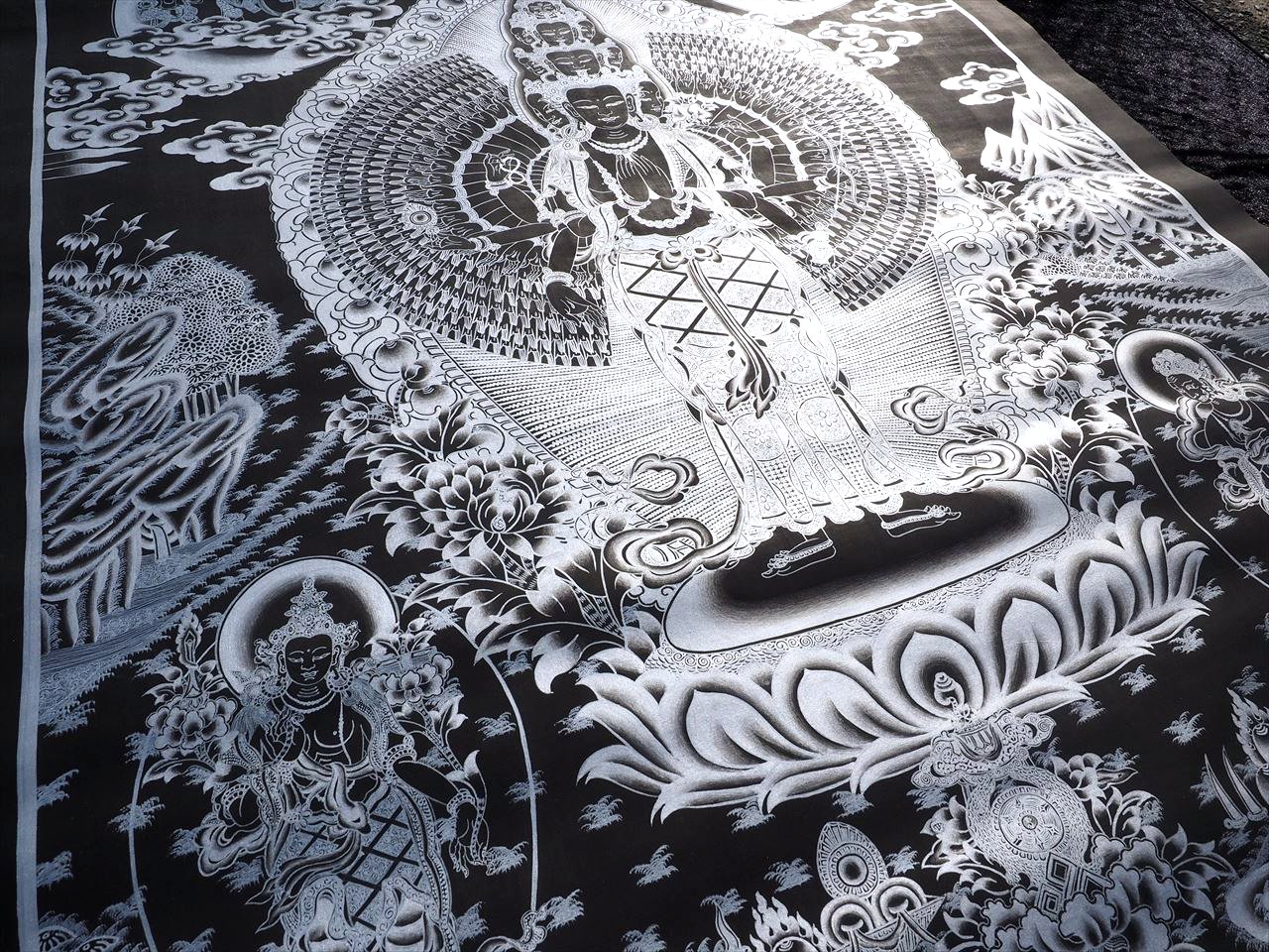 ◇貴重な本物・曼荼羅（マンダラ）◇手書きの精密画◇1点物◇チベット