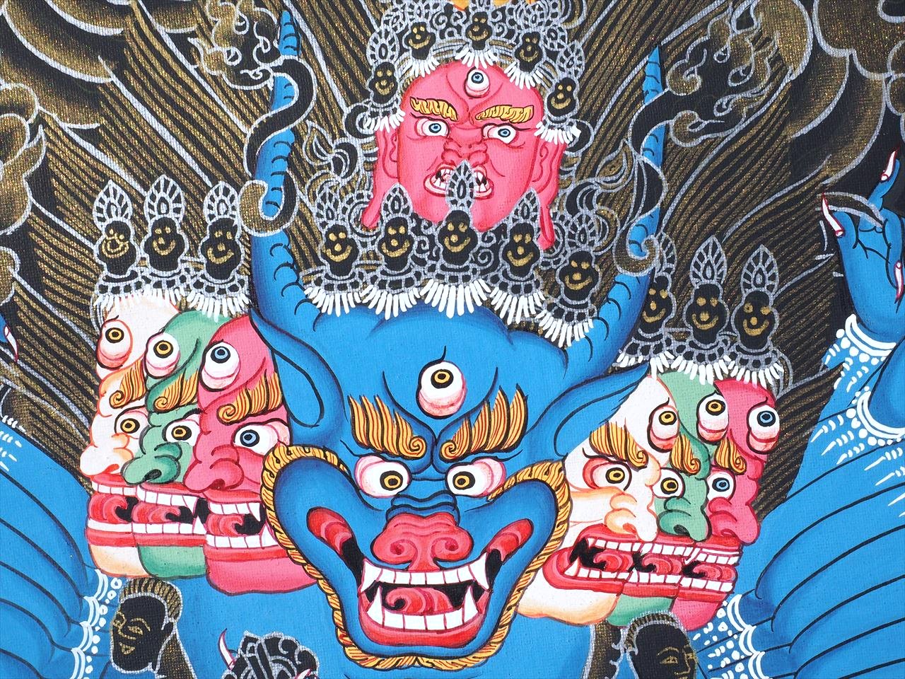 ◇現地より直送！職人による肉筆◇貴重な本物・曼荼羅（マンダラ