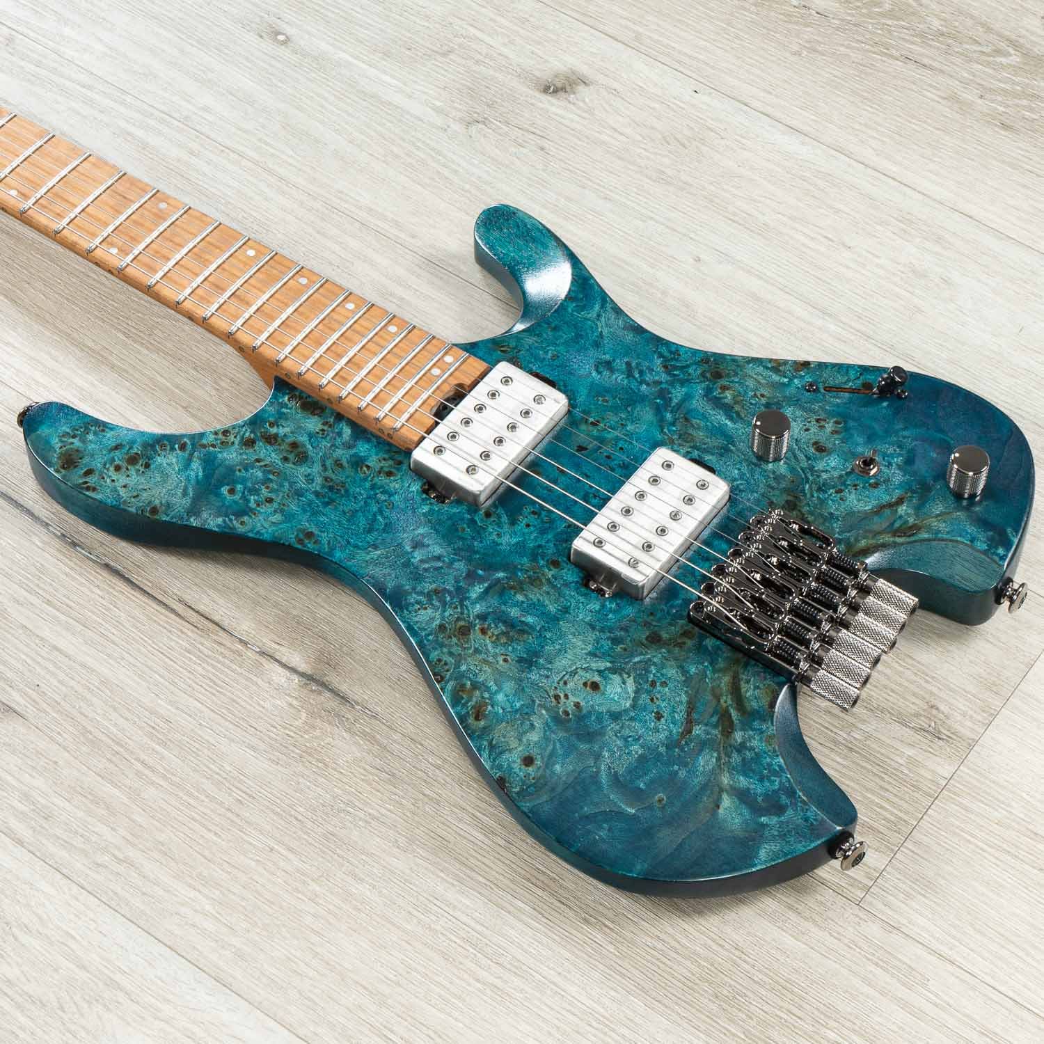 Ibanez Q52PB Q Standard Headless Guitar, Roasted Birdseye Maple