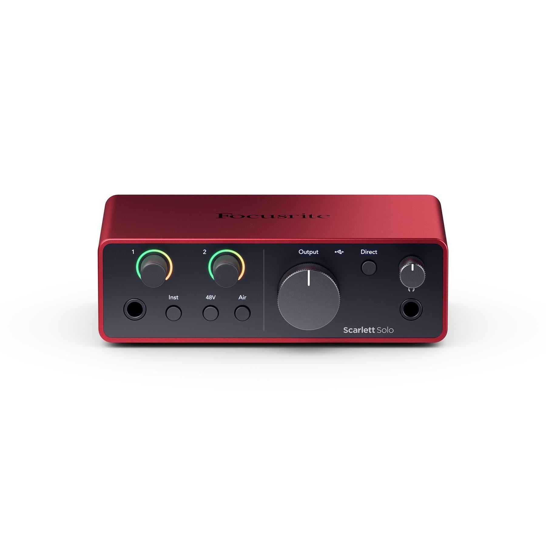 Focusrite Scarlett Solo (4th Gen) Audio Interface Bundle with