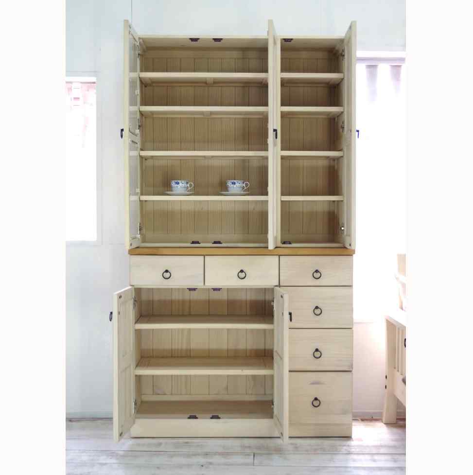 フレンチカントリー食器棚｜フレンチキッチン収納｜パインファクトリー