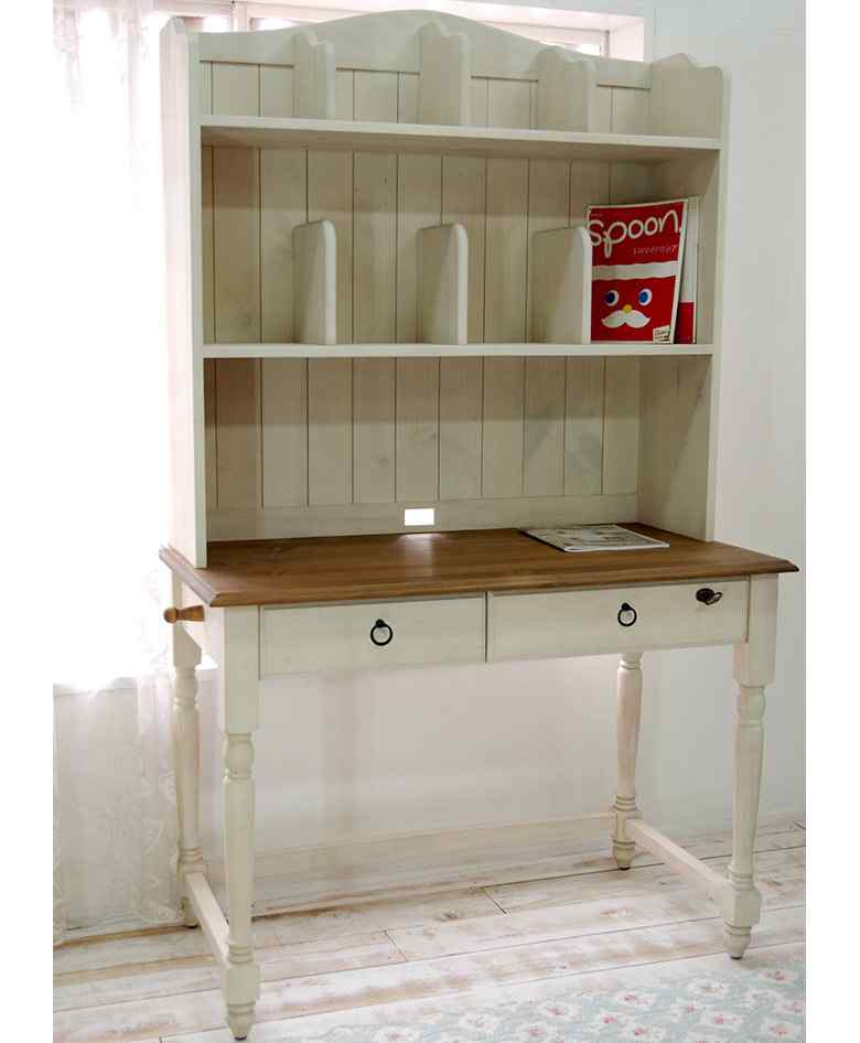 フレンチスタイル学習机｜フレンチシャビーデスク｜パインファクトリー