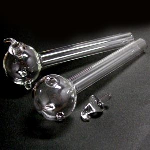 フタ付きクラックパイプ/ガラパイ(パイレックス製)|喫煙具販売パイプ