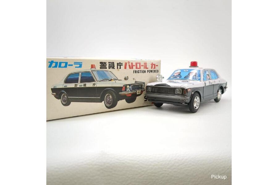 昭和レトロ】光球商会 カローラ 警視庁 パトロールカー ブリキ 1400 箱