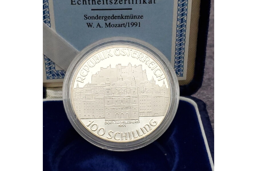 モーツァルト没後200年記念銀貨】2枚 お売りいただきました｜2022年05