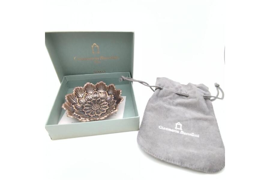 ジャンマリア ブチェラッティ 銀製小皿 フラワー シルバー925 38.8g