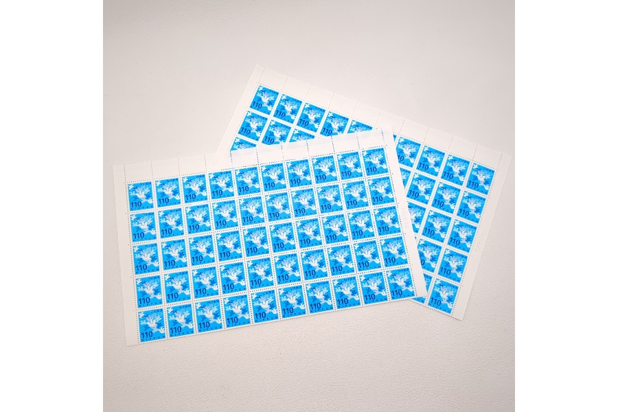 郵便切手110円100枚シートをお買取させていただきました。｜2024年10月