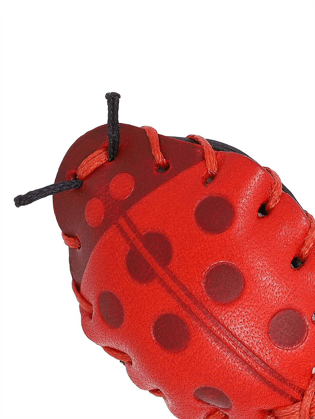 レザーキーリング-てんとう虫 レッド