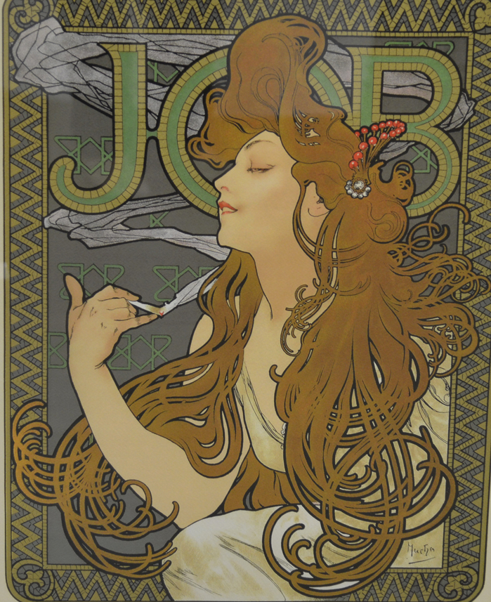 アルフォンス・ミュシャシルクスクリーン！すべて額付き！ 限定 定価の