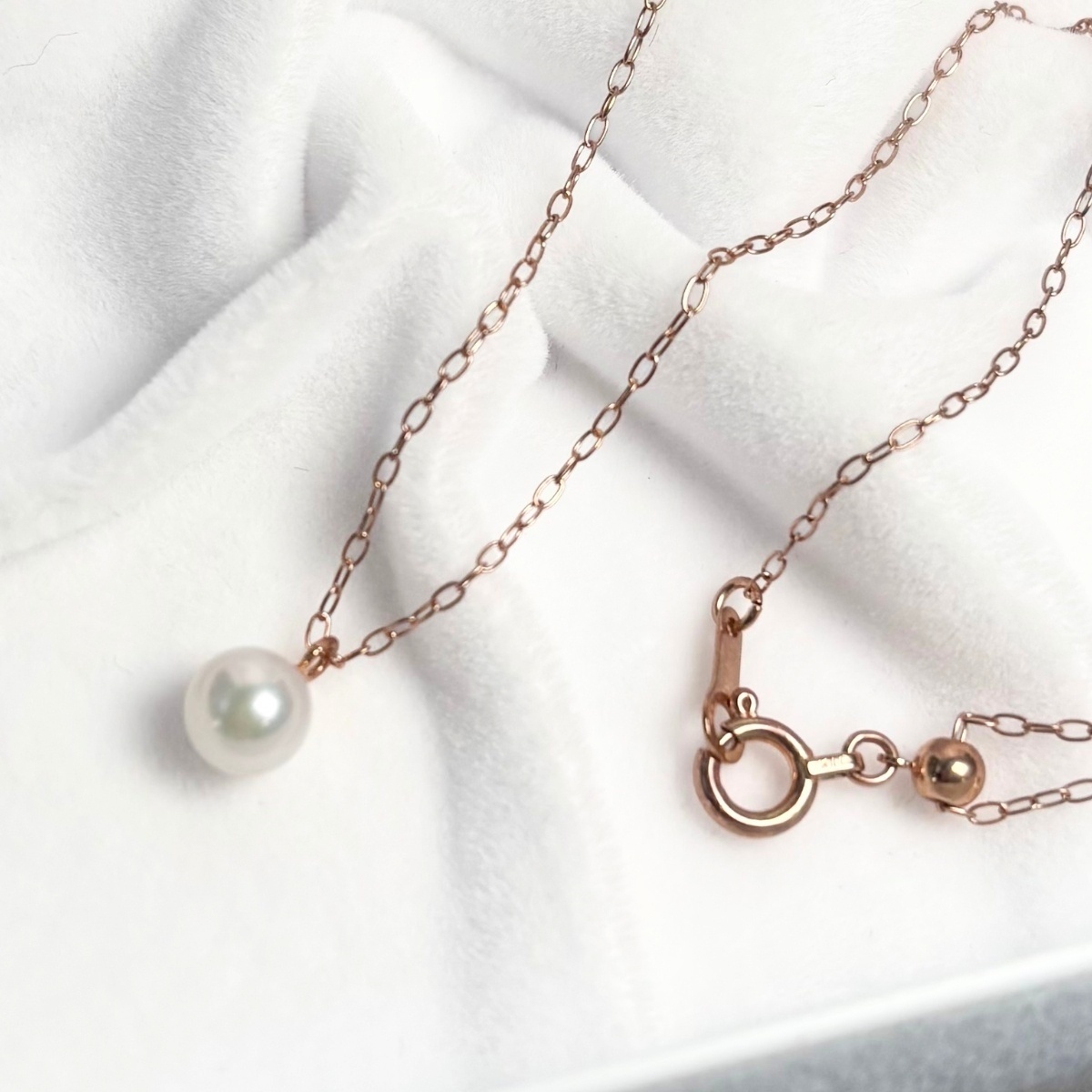 アコヤ真珠 一粒パールペンダント 5-5.5mm ベビーパール ホワイト