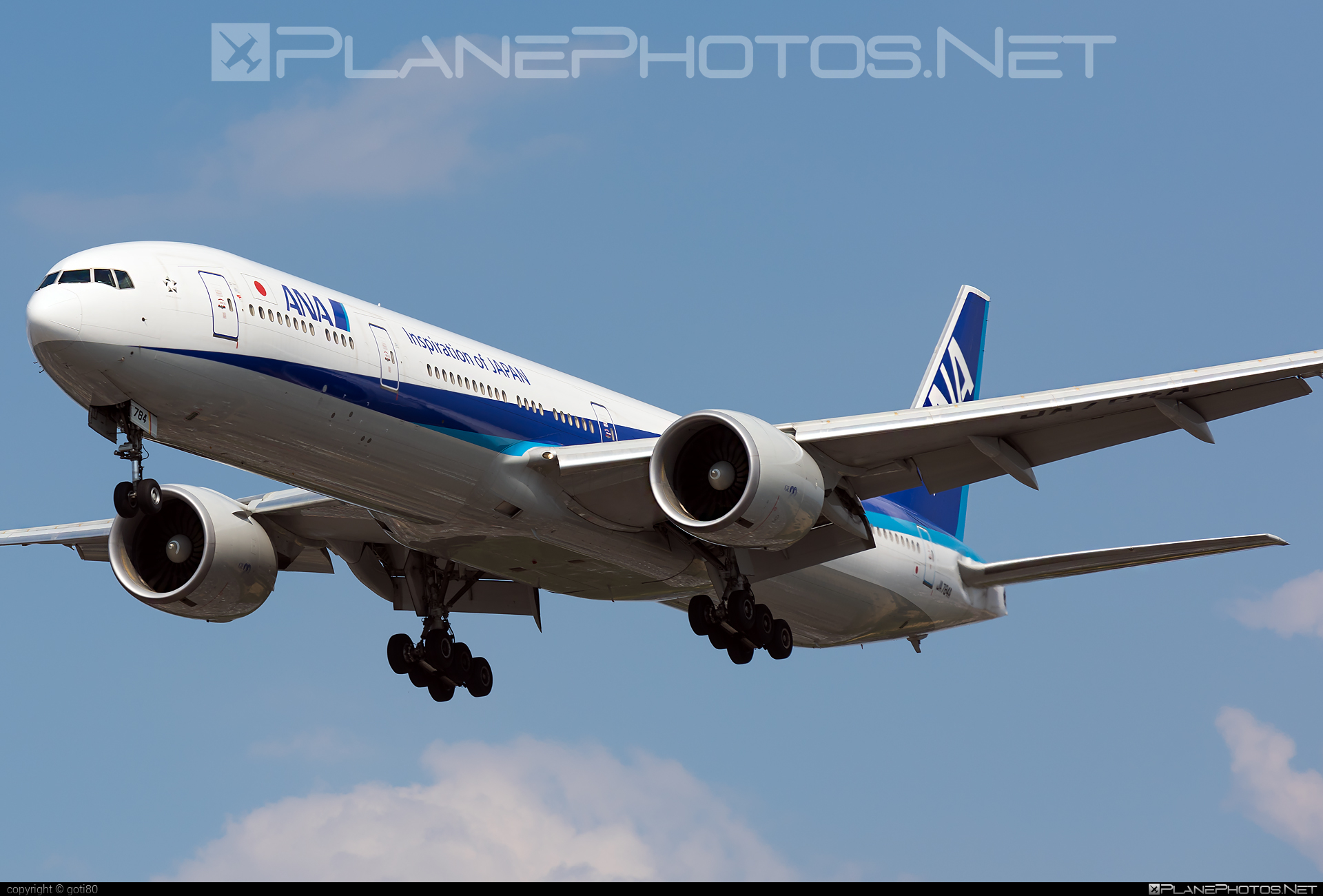JA784A - Boeing 777-300ER operated by All Nippon Airways (ANA