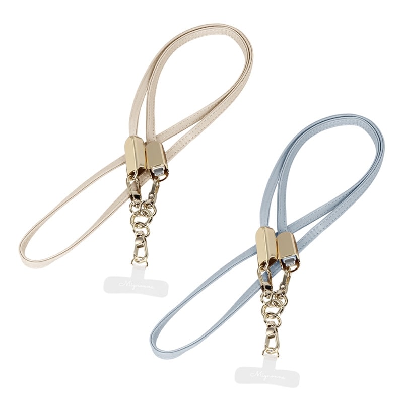 Mignonne 2WAY スマホショルダーストラップ(ナチュラル): 通常| プラザ