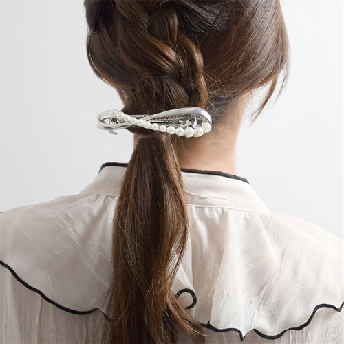 Flowering フラワーリング バレッタ HHB0322(シャンパンゴールド