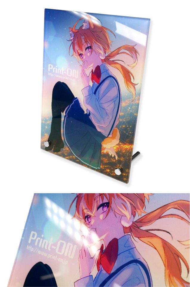 グッズ アクリルフォトスタンド 使用例1