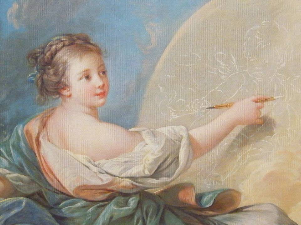 フランソワ・ブーシェ 『絵画の寓意 』 | 【休店中】名画の複製絵画館