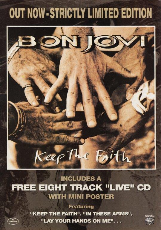 BON JOVI Keep The Faith Poster Print - prints4u