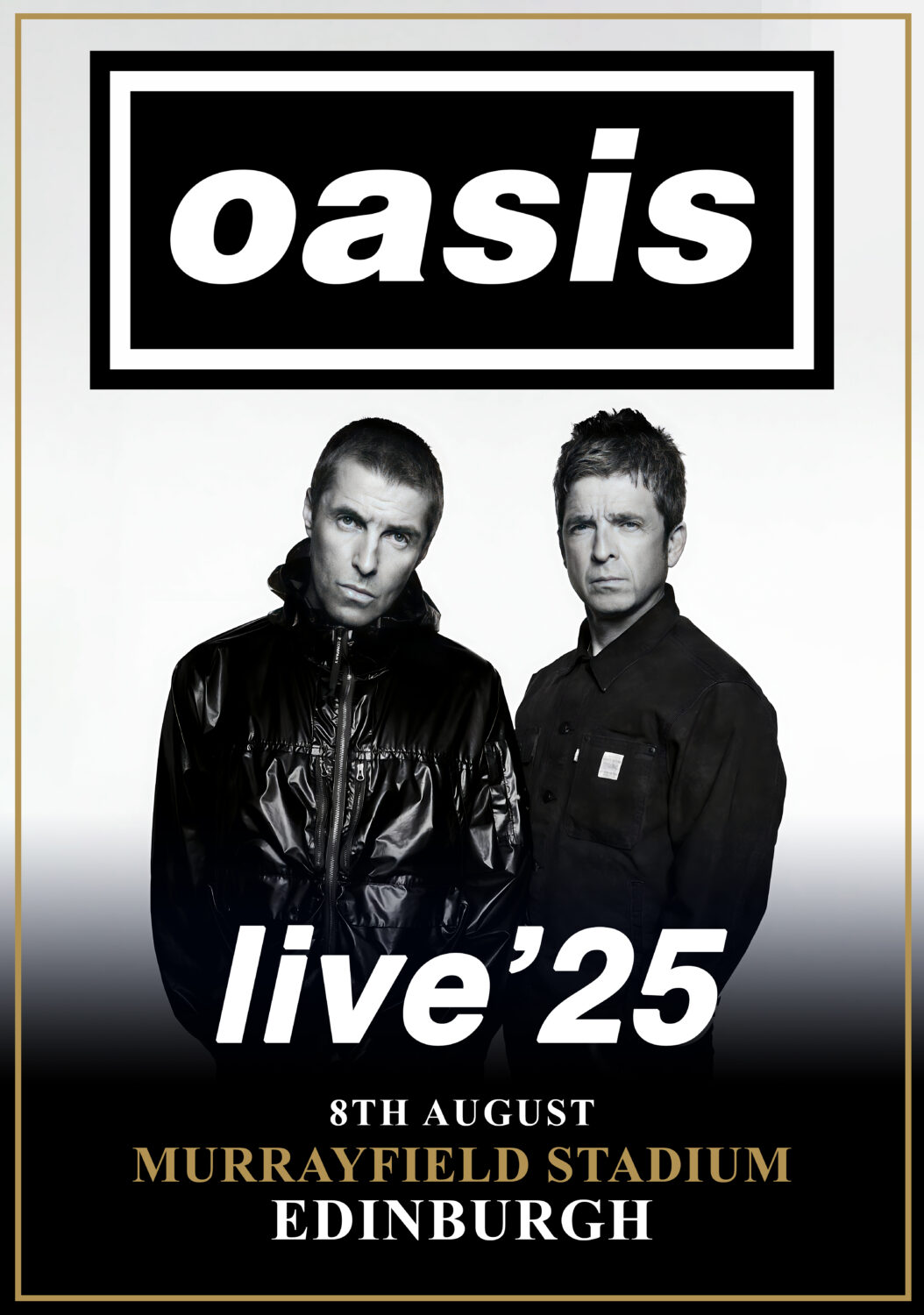 OASIS Tour: Edinburgh Murrayfield Stadium 8 August 2025 Poster