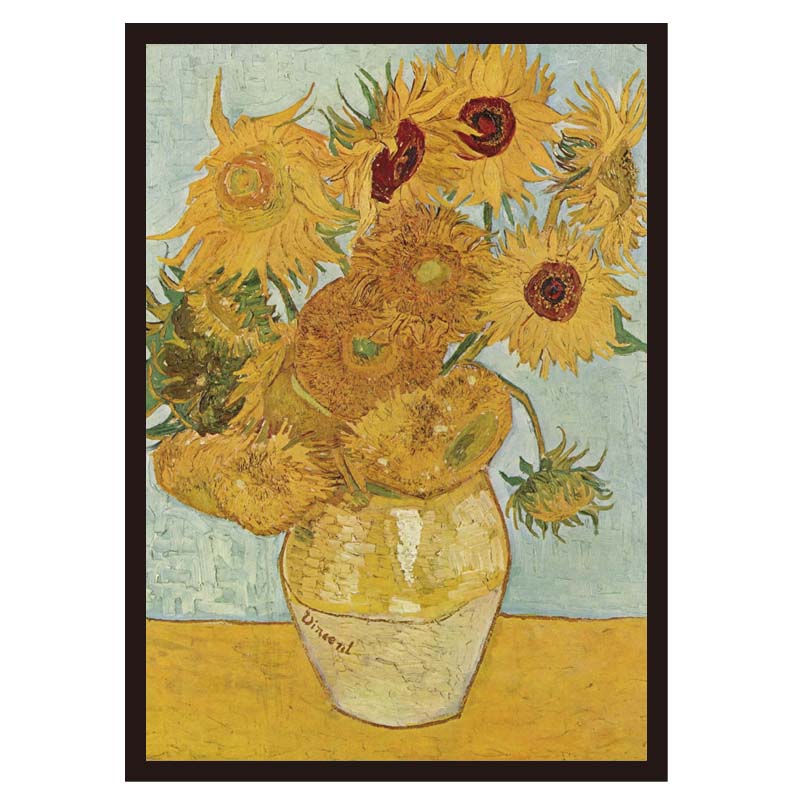 ゴッホの名画】ひまわりポスター｜額フレーム付きでおしゃれなインテリア