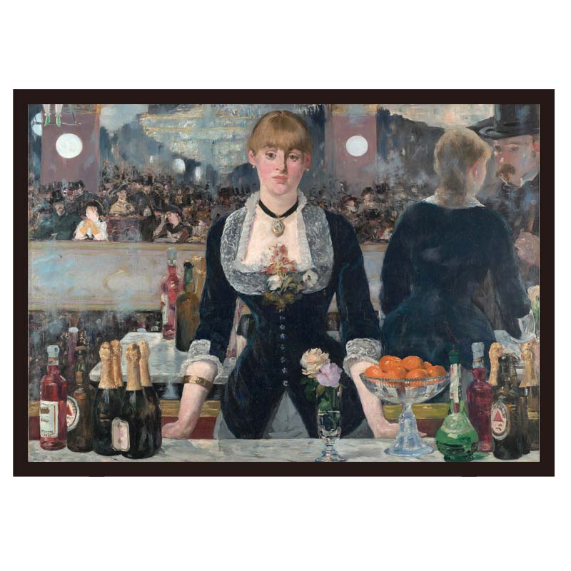 マネの名画】フォリー・ベルジェールのバー｜額フレーム付きアートポスター