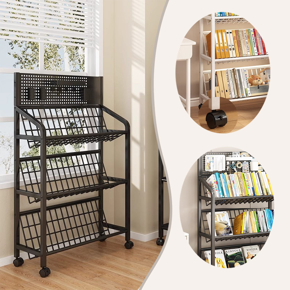 マガジンラック, 絵本ラック,絵本棚,収納ラック,雑誌ラック,図書館