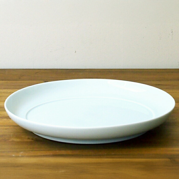 送料無料】瑞々 まる皿8寸 青白 | 食器と料理道具の専門店「プロキッチン」