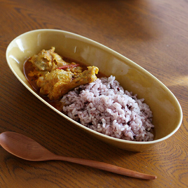 瑞々 楕円鉢9寸 うす飴 | 食器と料理道具の専門店「プロキッチン」