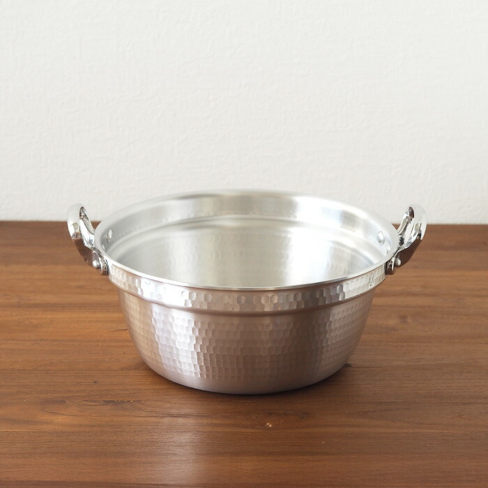 中尾アルミ製作所 厚板打出料理鍋 24cm | 食器と料理道具の専門店