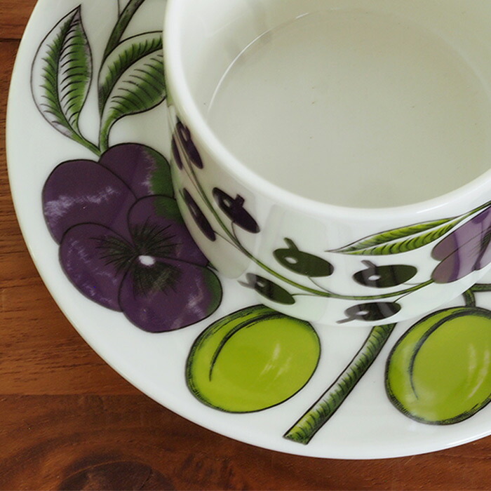 □アラビア パープル パラティッシ コーヒーカップ＆ソーサー / ARABIA