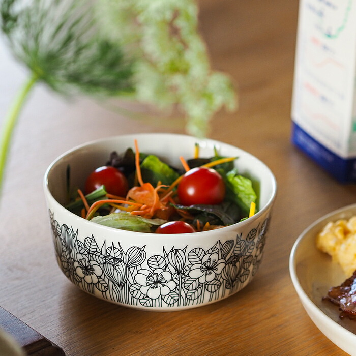アラビア クロッカス ボウル 13cm ブラック / ARABIA Krokus | 食器と