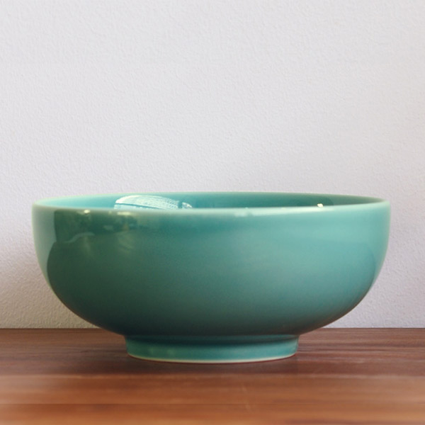 白山陶器 どんぶり 6寸浅めん丼 青磁 / HAKUSAN | 食器と料理道具の
