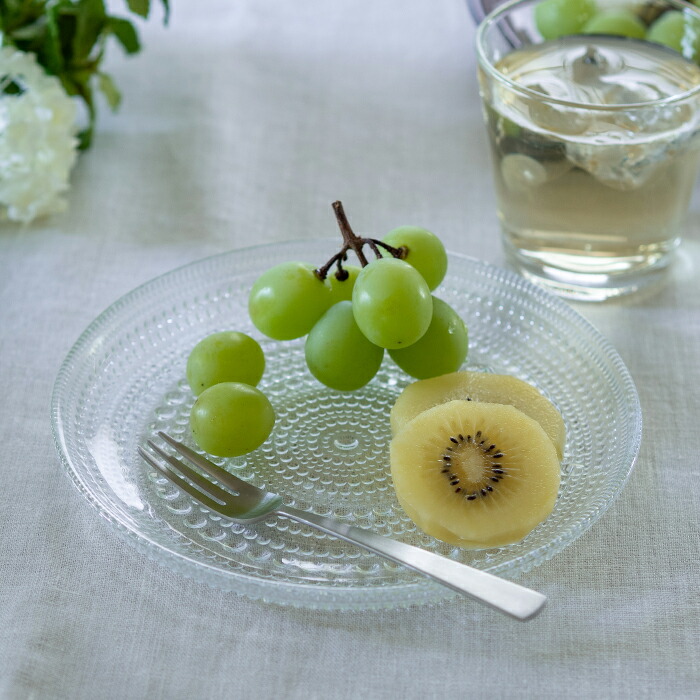 イッタラ カステヘルミ プレート 17cm クリア / iittala Kastehelmi